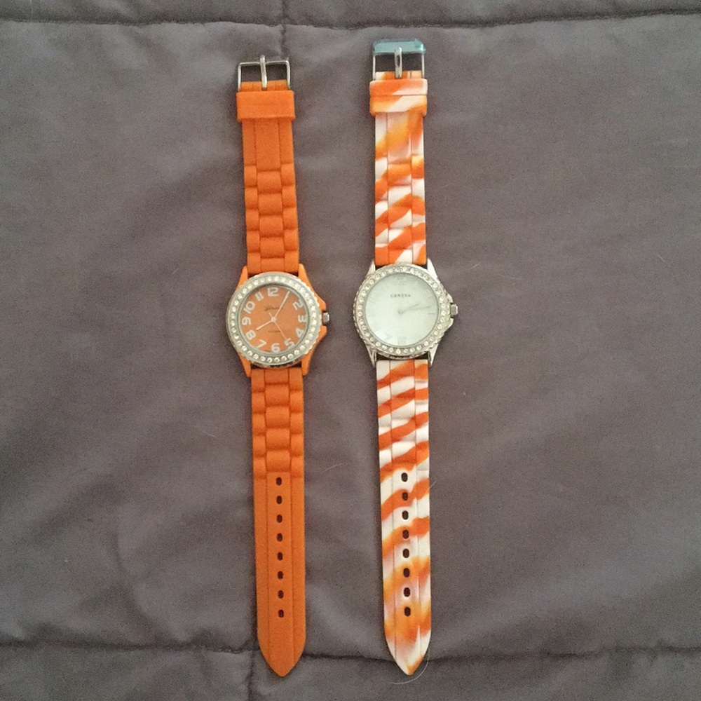 Two Orange Watches